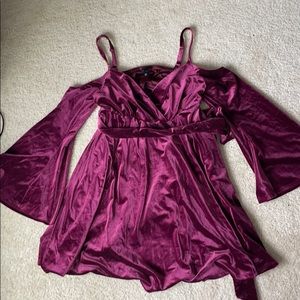 Torrid peak a boo sleeve bell dress